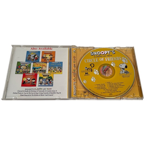 Peanuts Snoopy's 3 Compact Disc Set Classiks on Toys Sing-A-Long Beatles Novelty - Picture 6 of 15